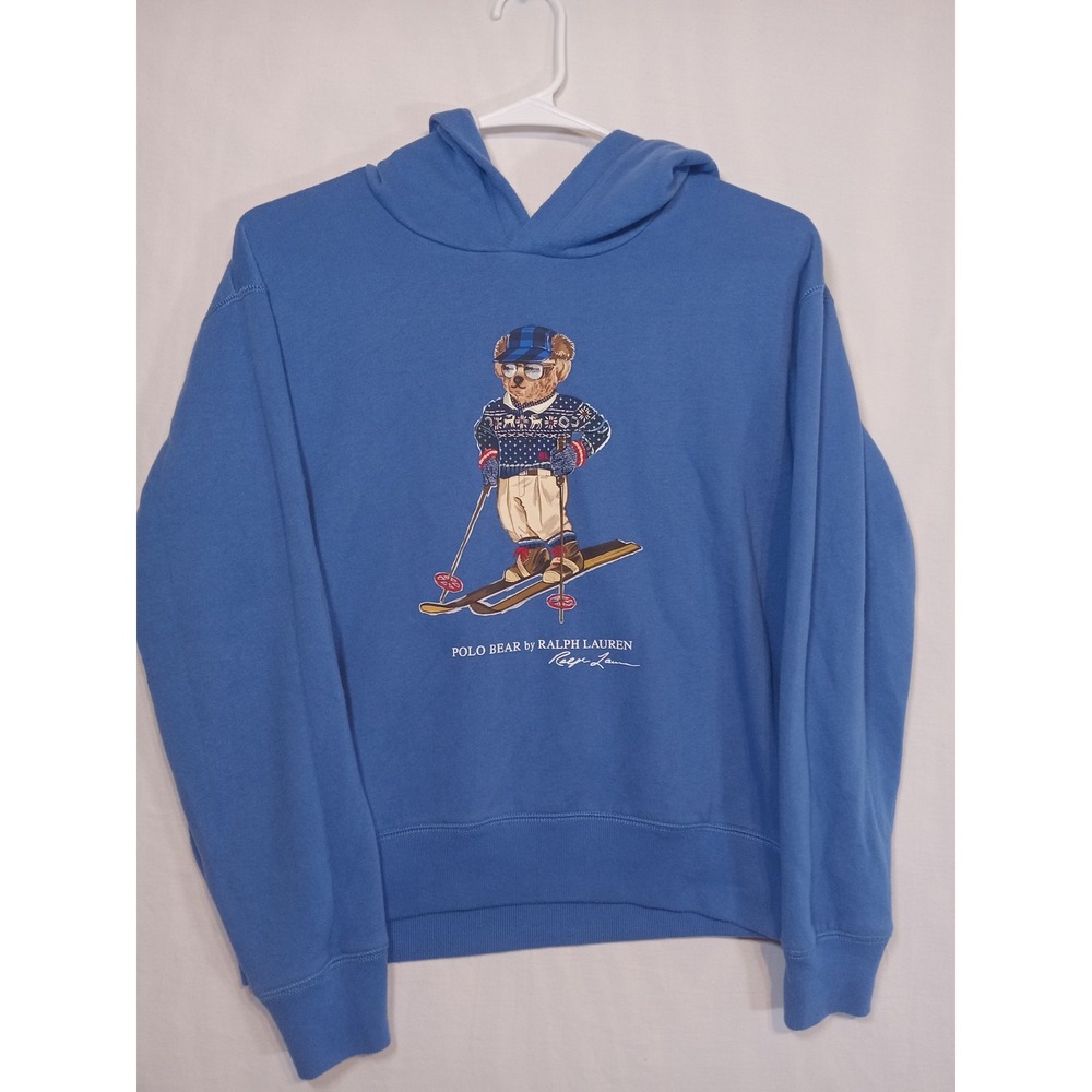 Polo Ralph Lauren Polo Bear Ski Hoodie Sweatshirt Youth Boys Xlarge 16 Graphic